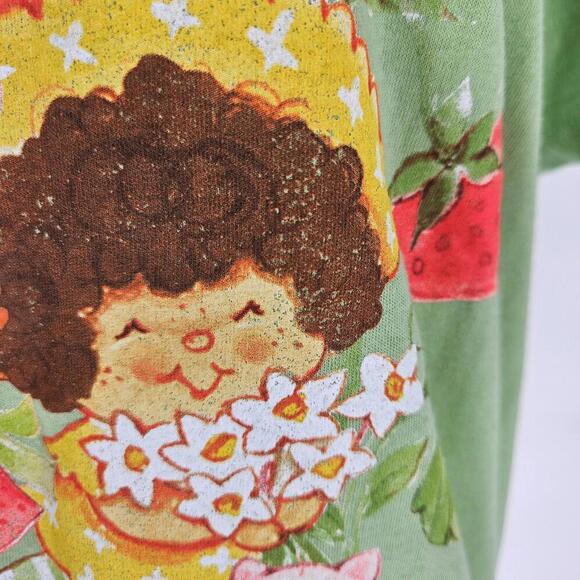 Retro 70s Strawberry Shortcake & Friends Cotton Kindness Helps Tee Womens XL NEW - Picture 6 of 10